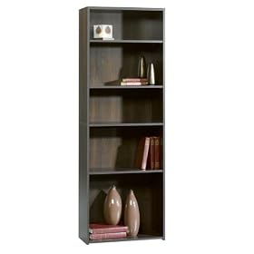 Beginnings Cinnamon Cherry Five Shelf Bookcase Cinnamon Cherry Finish by Sauder Office Furniture