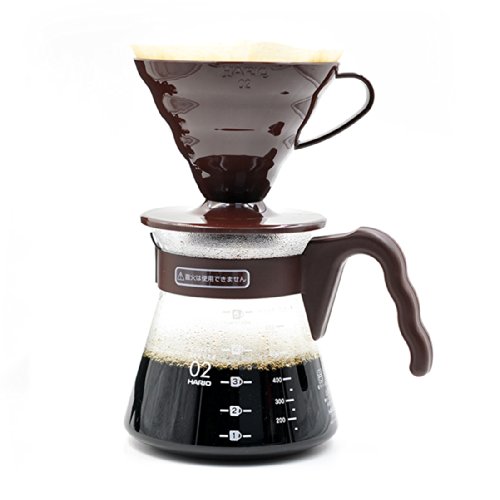 ハリオ V60 コーヒーサーバ 02セット 1~4人用 ブラウン VCSD-02CBR ハリオ V60 コーヒーサーバ 02セット 1~4人用 ブラウン VCSD-02CBR
