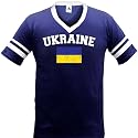 Ukraine Flag International Soccer Ringer Shirt, Ukrainian Pride Mens V-Neck T-shirt
