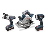 Factory-Reconditioned Bosch CPK31-36-RT 36-Volt Circular Saw/Hammer Drill Driver/Flashlight Combo Kit