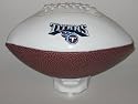 TENNESSEE TITANS (6 1/2" long and 3 1/2" wide) Team Logo MINI FOOTBALL with Mini Tee