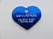 Large Heart Shape Pet ID Tag Blue...FREE SHIPPING