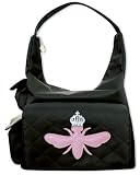 MY FLAT IN LONDON DIAPER BAG PINK BEE 3 POCKETS