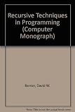 Recursive techniques in programming