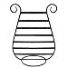 EARRING DISPLAY / HOLDER (BLACK METAL) - HARP SHAPE ~ HOLDS OVER 125 PAIRS and SHIPS FREE!!