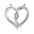 Facetz Women Girls Pendants and Sets FHRT 320 White