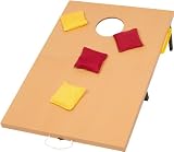 Bean Bag Toss & Corn Hole Set - 2 Boards & 8 Bean Bags - Score Counter & Carrying Handles