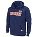 NFL Denver Broncos Classic Heavyweight Full Zip Jacket Adult Long Sleeved Fullzip Fleece with Hood, Athletic Navy, Medium