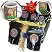 Dream Essence Designs Easter - A colorful Stained glass window of the cross of Jesus at Easter - Coffee Gift Baskets - Coffee Gift Basket