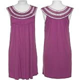 KENNETH COLE REACTION Trapeze Jersey Dress W/ Crochet Neckline [RS1PH30]