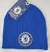 OFFICIAL CHELSEA FC ROYAL BLUE CRESTED BEANIE HAT