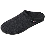 Haflinger Pantoffeln Alaska anthrazit, Gr. 39