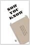 Now You Know (Acting Edition)
