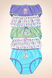 5 Pack Younger Girls Pure Cotton Forest Briefs