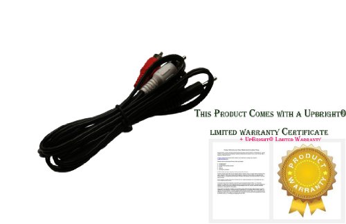 UPBRIGHT2-RCA Audio Wire Cable Cord Y Adapter Compatible with Sirius XM Lynx, Edge Onyx EZ Plus Radio Home Kit/Sportster Replay to Convert AUX Input Stereo Audio Plug into Two Mono RCA Plugs