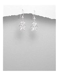 Bear CZ Earrings In 92.5 Sterling Silver
