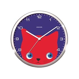 Present Time Peekaboo Cat Wall Clock by Present Time