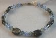 Khine Eye w/Blue Hand crafted Swarovski Bracelet
