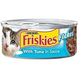 Nestle Purina Petcare Friskies Classic Pate Flaked Tuna for Cats 5.5oz cans - case of 24 Canned Food