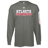 adidas Atlanta Hawks Dark Gray Ball Horizon Long Sleeve T-shirt