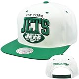 NFL Mitchell & Ness Throwback Logo Arch Snapback Cap Hat NE10 New York Jets