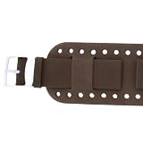 Men's Cuff Genuine Leather Watch Band Bown Suede Extra Wide Band 18mm SALE