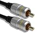 1.5m Gold Plated Single RG59 Coaxial Phono Cable for Digital Audio and Composite Video Cable