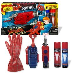 Spider-Man Origins Sonic Web Blaster with Web Fluid Refills