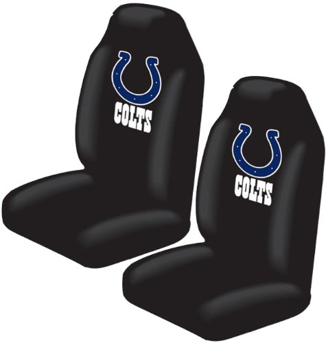 Set of 2 NFL Licensed Universal-fit Front Bucket Seat Cover - Indianapolis Colts