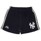 MLB New York Yankees Baby / Infant Comfortable Fit Cotton Shorts with Embroidered Logo - Blue (Size: 6/9)