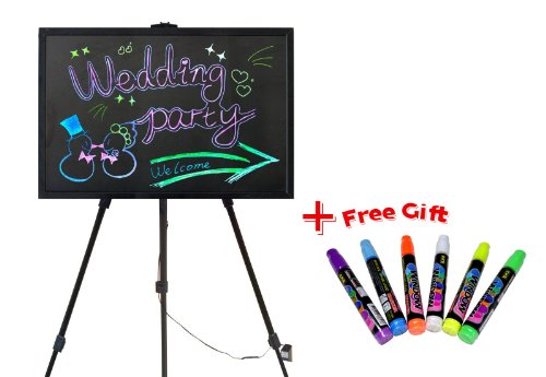 FlashingBoards® Light-up Blackboard Led Menu Sign Radiating Tablet Led Write on Board