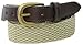 Thomas Bates Palm Beach Braided Elastic Leather Tab Belt (34, Natural)