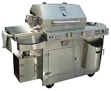 Kalamazoo 450GS-S Gas Free-Standing Grill with Smoker Box and Side Burner, Liquid Propane