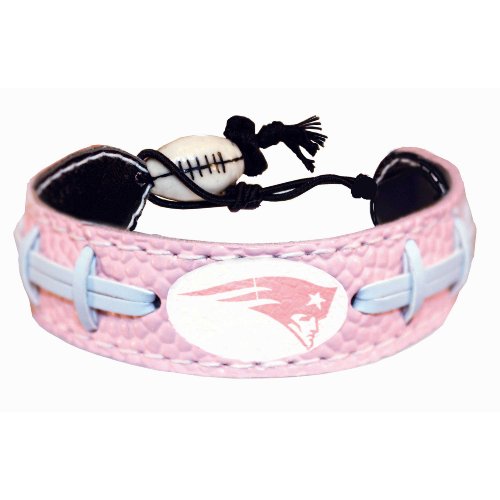 New England Patriots Pink NFL Football Bracelet