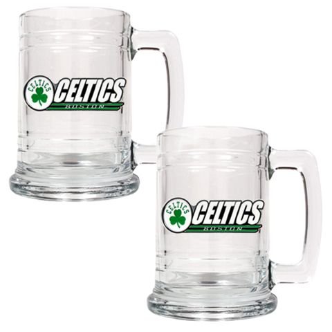 Boston Celtics Set of 2 Beer Mugs