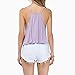 Women Sexy Deep V-neck Solid Chiffon Cami Top