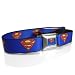 Search : Superman Logo Seatbelt Buckle Blue Strap Belt, Official Licensed