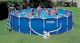 18ft Intex frame swimming pool with salt chlorinator