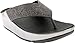 FitFlop Women's Crystall Flip Flop, Pewter, 7 M US