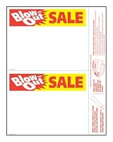 Blowout Sale - Medium Item Price Shelf Signs (200pk) - 7