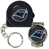 NFL Carolina Panthers 6' Tape Measure, Key Chain & Money Clip Set