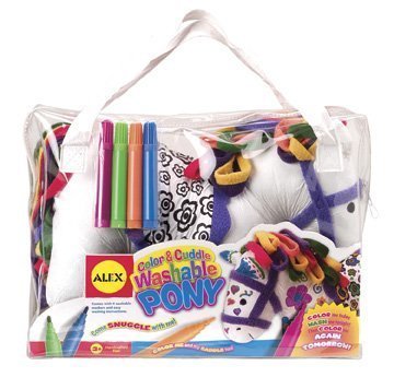 Childrens Toyshop  Toys : Colour and Cuddle Washable Pony