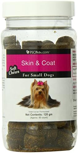 PSCPets Skin and Coat Soft Chews for Small Dogs, 120gm