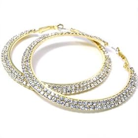 Beautiful X-Large & Blingy Double Ice Crystal Lined 2 3/4