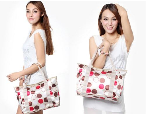 Onemall Big Dots Printing Large Capability Diaper Tote Bags