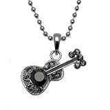 Acosta - Small Crystal Guitar Music Necklace