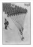 Historic Print (XL): Nach Paris! First lessons in the goose-step / by W. Heath Robinson.