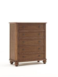 Bonavita Tomi Collection 5 Drawer Dresser, Cinnamon