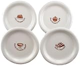 BIA Cordon Bleu Assorted Dessert Plates, Set of 8, Gift Boxed, Chocolate Design