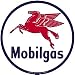 Mobil Gas Porcelain Refrigerator Magnet